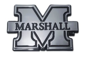 Marshall University Chrome Car Emblem