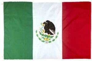 Mexico Sewn Nylon Flags - Made in the USA