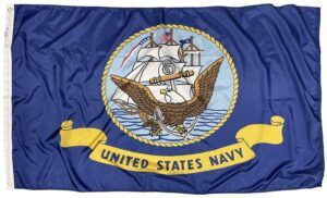 Navy Nylon Flags - Made in the USA