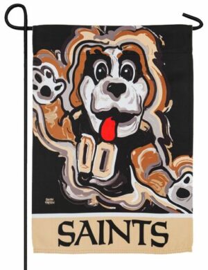 New Orleans Saints Whimsical Mascot Suede Reflections