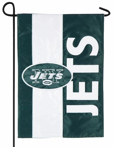 New York Jets Embellished Applique Garden Flag