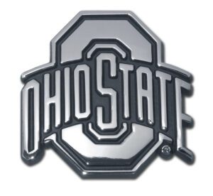 Ohio State University Chrome Car Emblem