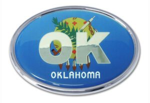 Oklahoma Oval Car Emblem