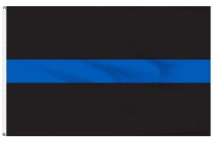 Police Thin Blue Line Flags - Printed