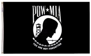 POW MIA Double Seal 2-Ply Polyester 3x5 Flag - Made in the USA