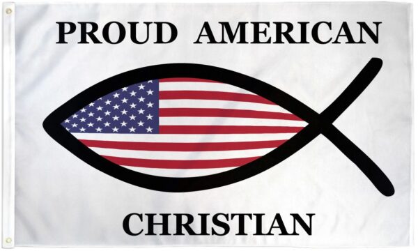 Proud American Christian 3x5 Flag
