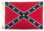 Rebel Confederate Battle Flag 12x18 Sewn Cotton
