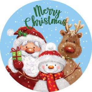 Santa and Friends Accent Magnet