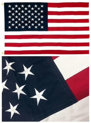 Sewn Cotton American Flags