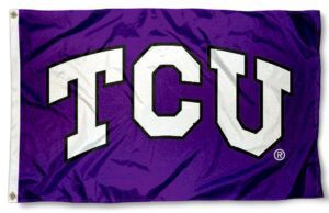 TCU Arched Logo 3x5 Flag