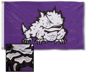 TCU Horned Frogs 3x5 Applique Flag