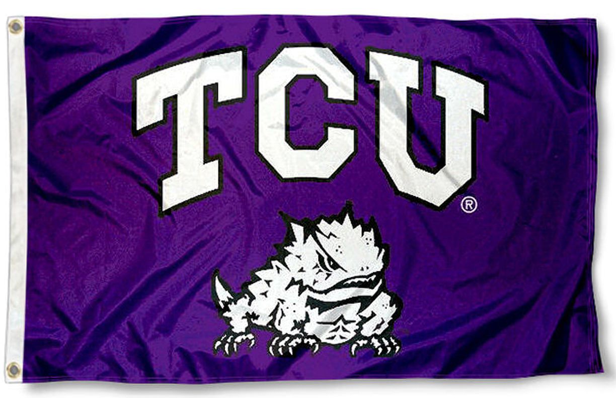 TCU Horned Frogs Logo 3×5 Flag - I AmEricas Flags