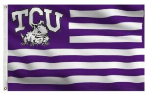 TCU Horned Frogs Striped Style 3x5 Flag