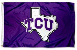 TCU State Shape Logo 3x5 Flag