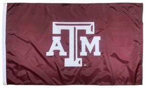 Texas A&M 3D Logo 3x5 Applique Flag
