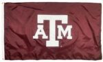 Texas A&M ATM Logo 3x5 Applique Flag