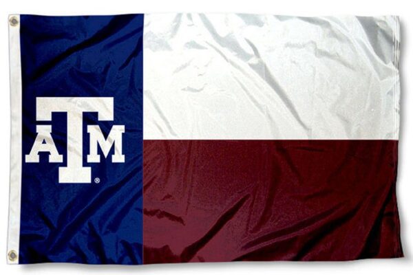 Texas A&M State Style 3×5 Flag - I AmEricas Flags