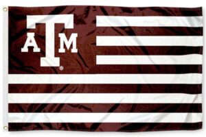 Texas A&M Stripe Style 3x5 Flag