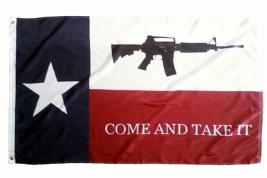 Texas Come and Take it M4 Rifle 3x5 Flag - Printed
