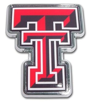 Texas Tech University Double T Color Car Emblem