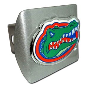 University of Florida Gator Head with Color Brushed Chrome Hitch Cover