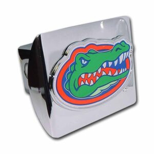 University of Florida Gator Head with Color Shiny Chrome