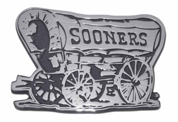 University of Oklahoma Sooner Schooner Chrome Car Emblem - I AmEricas Flags