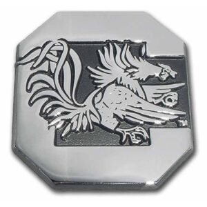 University of South Carolina Gamecock Chrome Car Emblem