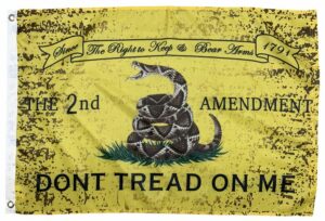 Vintage Gadsden 2nd Amendment Flags - Printed