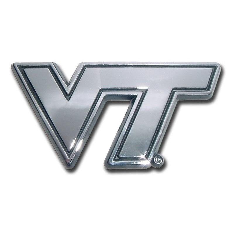 Virginia Tech University Chrome Car Emblem I AmEricas Flags