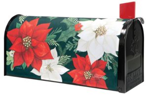 Poinsettia Holidays Nylon Mailbox Cover