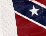 Rebel Confederate 6" x 9" Motorcycle Flag Detail