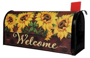 September Sunflower Nylon Mailbox Cover