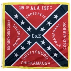 15th Alabama Infantry Company E 4x4 Battle Flag