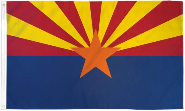 3x5 Arizona State Flag – Nylon, Fade Resistant, With Grommets (Trade Winds)