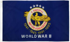 World War 2 American Veteran 3x5 Flag