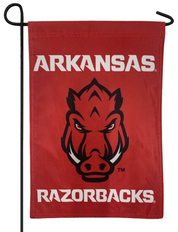 Arkansas Razorbacks 2-Sided Garden Flag Side 1