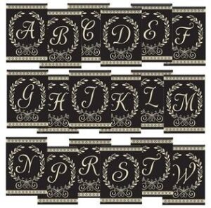 Classic Monogram Garden Flags