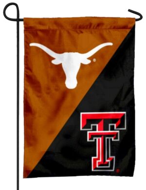 House Divided Texas Longhorns Texas Tech Garden Flag