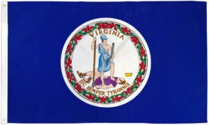 Virginia State 3x5 Flag - 150 Denier Nylon