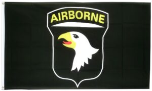 101st Airborne Black 3x5 Flag