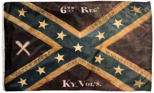 6th Kentucky Infantry Regiment 3x5 Flag - Vintage