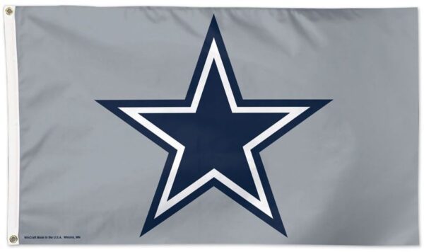 Dallas Cowboys Blue and Gray Deluxe 3x5 Flag