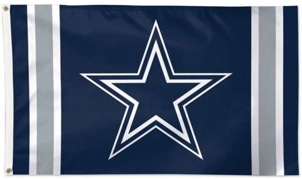 Dallas Cowboys Vertical Stripes Deluxe 3x5 Flag