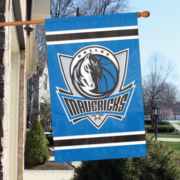 Dallas Mavericks Logo Applique House Flag