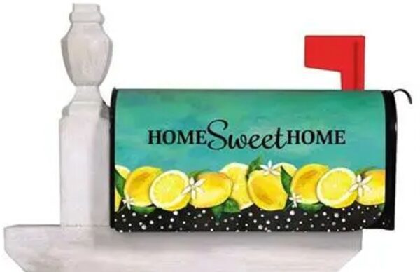 Home Sweet Home Lemons Nylon Mailbox Cover