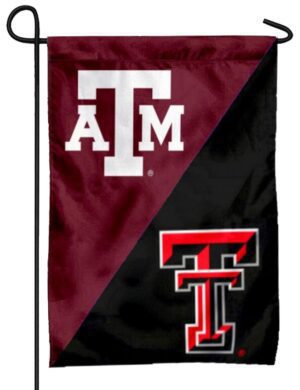 House Divided Texas A&M Texas Tech Garden Flag