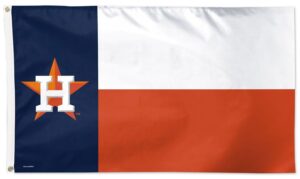 Houston Astros Texas State Style Deluxe 3x5 Flag