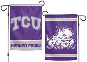 TCU Horned Frogs 2 Sided Garden Flag