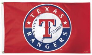 Texas Rangers Red Deluxe 3x5 Flag